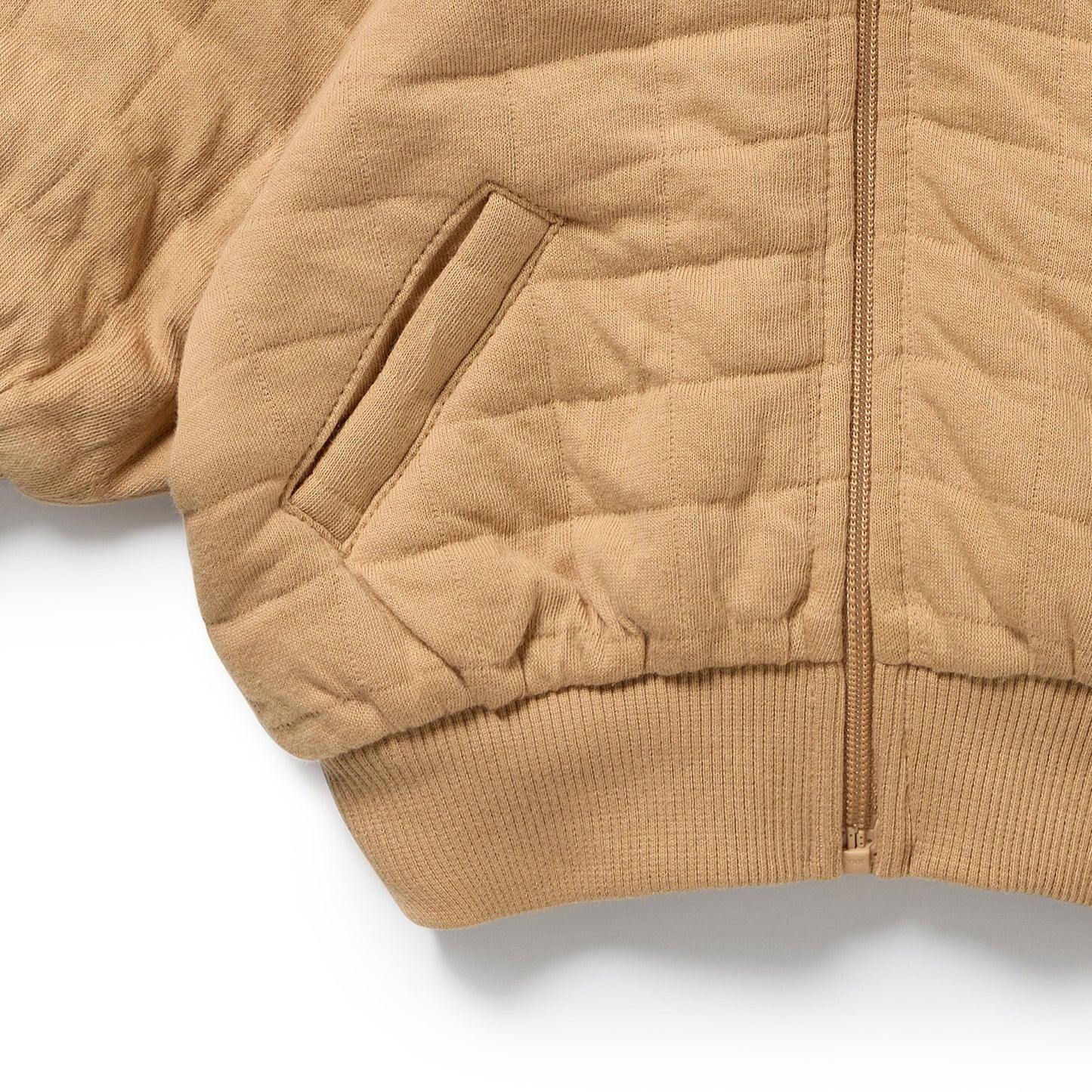 W&F Honey Fawn Organic Quilted Jacket