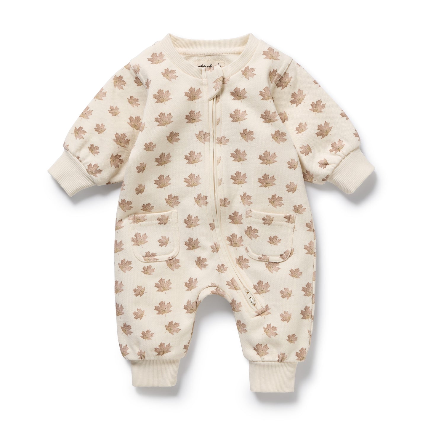 W&F Autumn Play Organic Terry Growsuit