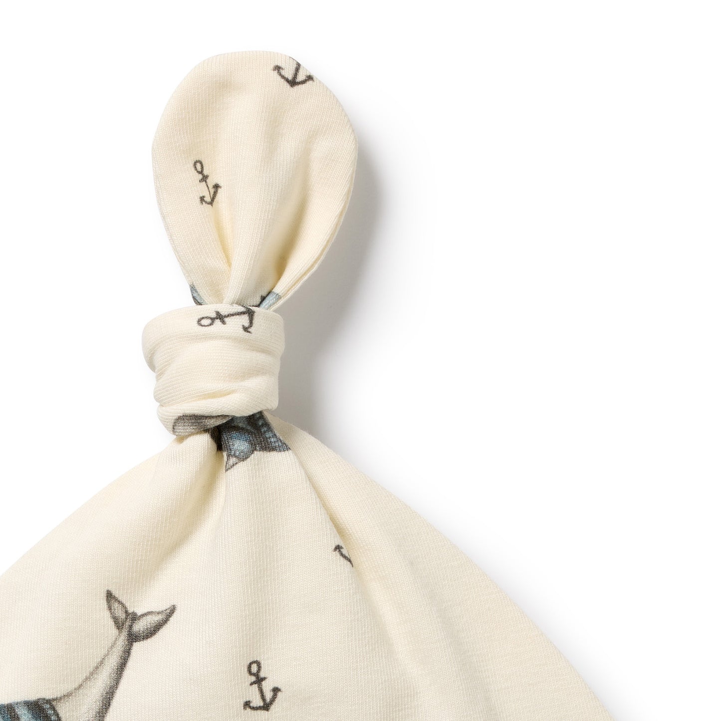 W&F Woolly Whales Organic Knot Hat