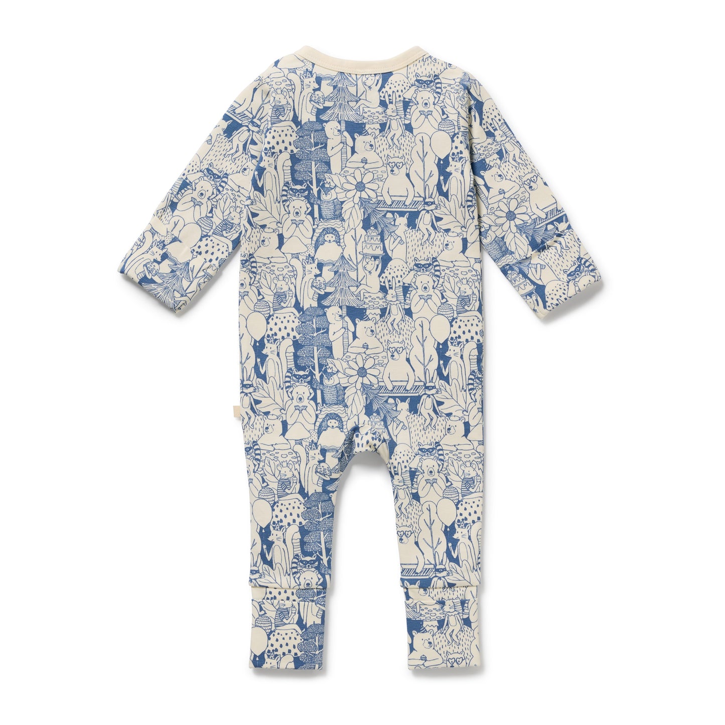 W&F Woodland Adventures Organic Zipsuit with Feet