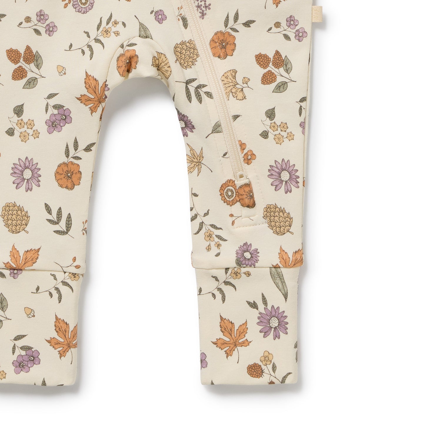 W&F Maple Glow Organic Zipsuit with Feet