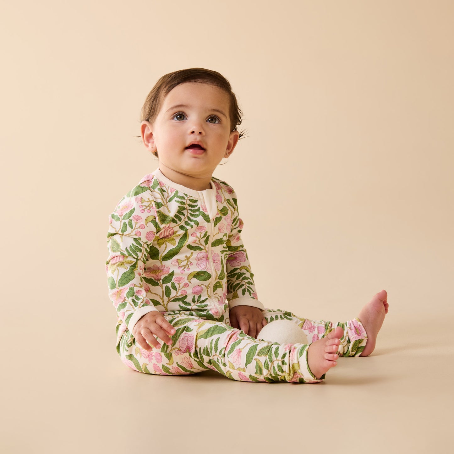 W&F Ma Fleur Organic Zipsuit with Feet