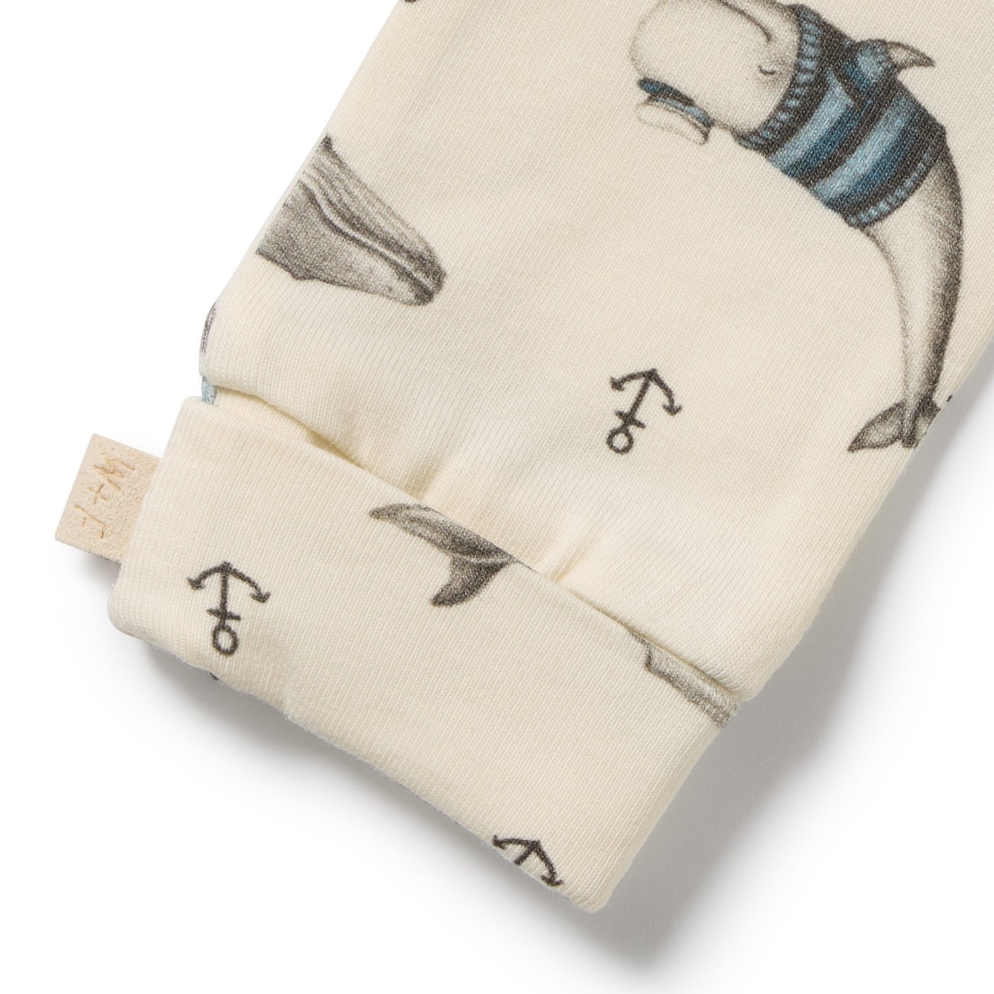 W&F Woolly Whales Organic Mittens