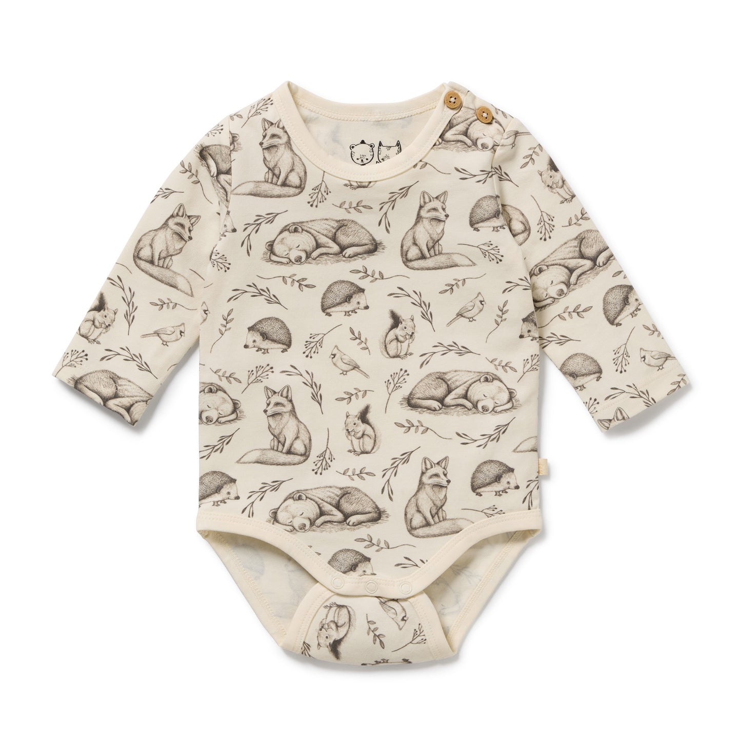 W&F Foxglove Forest Organic Bodysuit