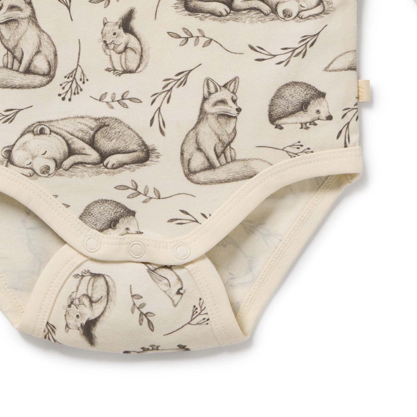 W&F Foxglove Forest Organic Bodysuit