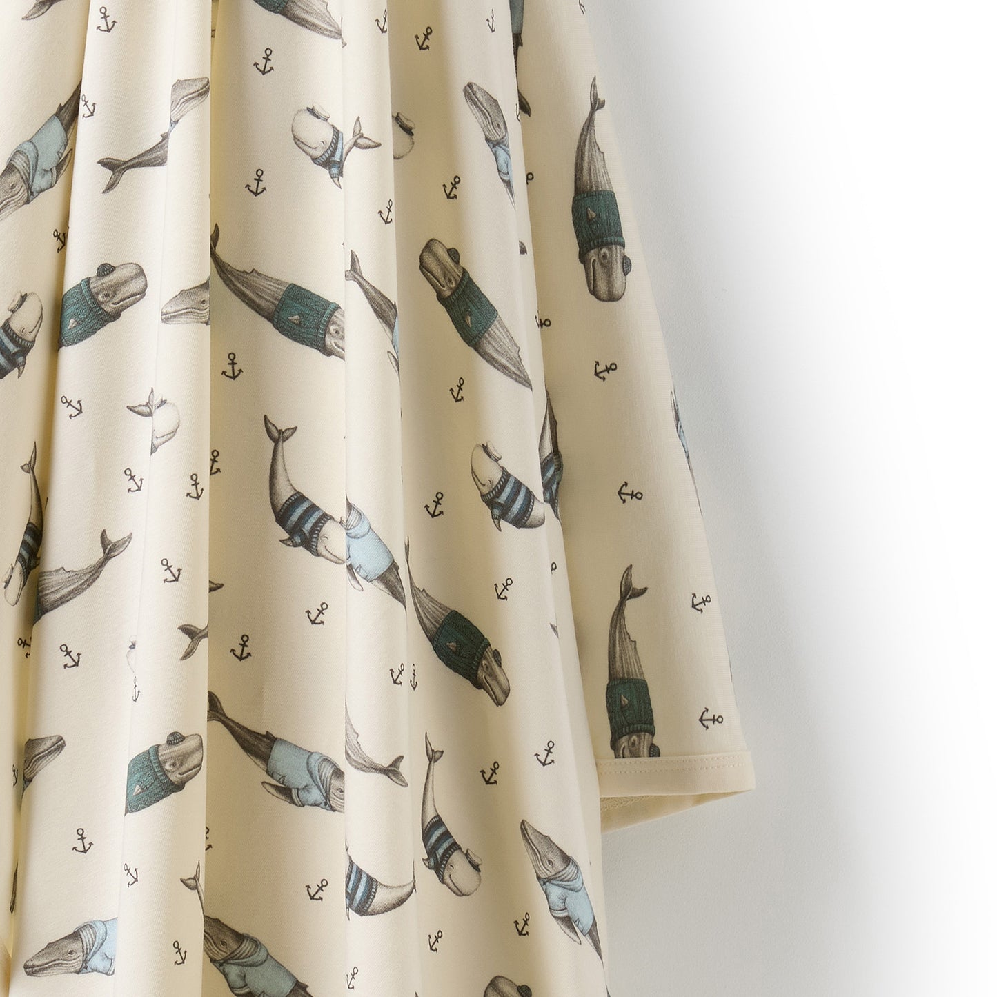 W&F Woolly Whales Organic Bunny Rug