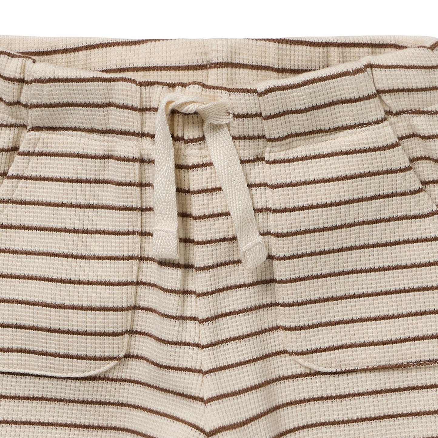 W&F Nutmeg Stripe Organic Waffle Set