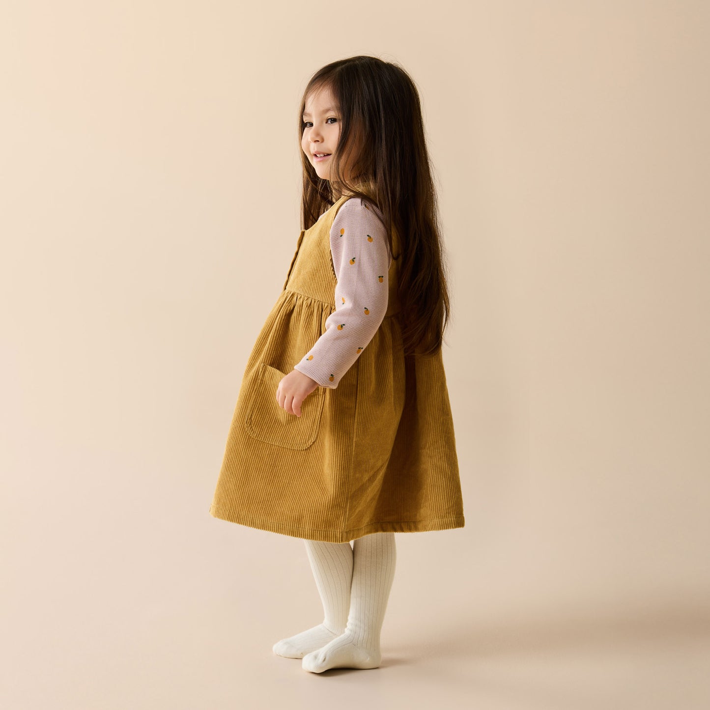 W&F Amber Glow Organic Cord Dress