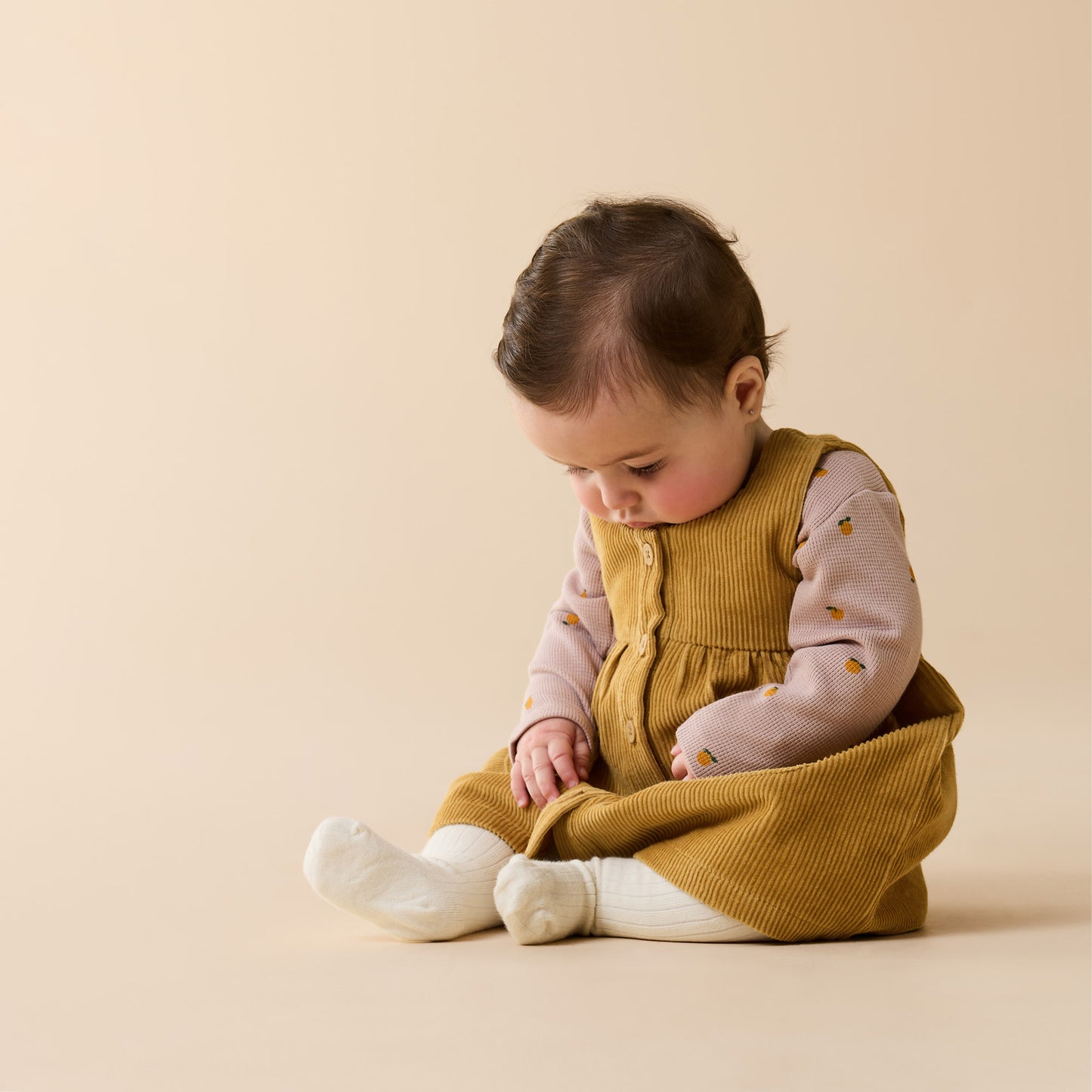 W&F Amber Glow Organic Cord Dress