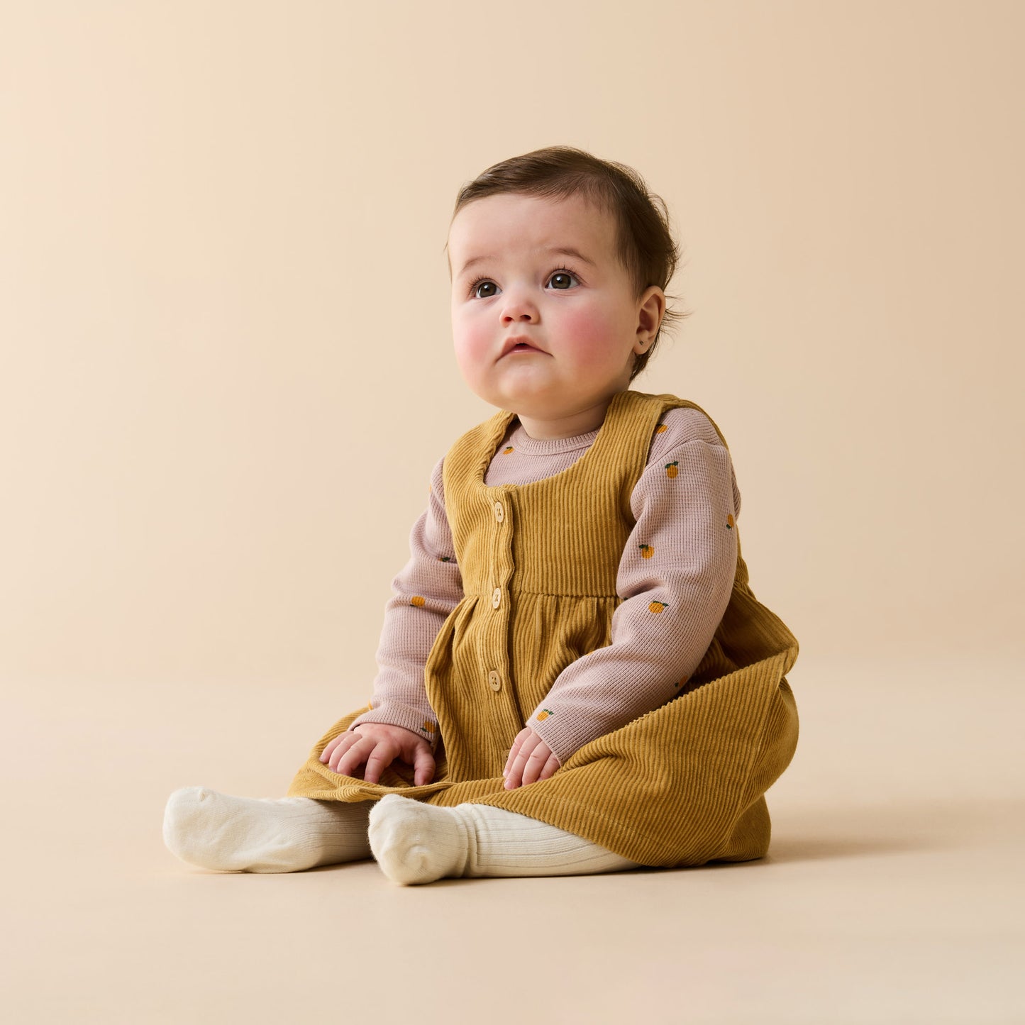 W&F Amber Glow Organic Cord Dress