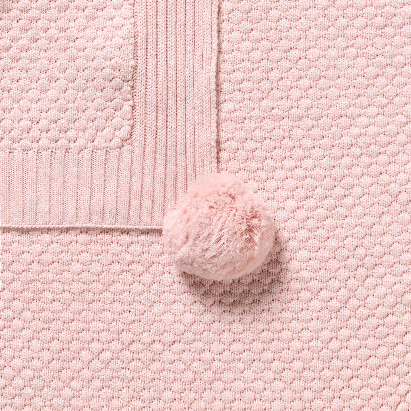 W&F Marshmellow Organic Knitted Bubble Blanket