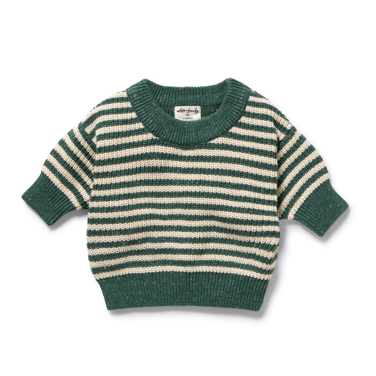 W&F Clover Organic Knitted Stripe Jumper