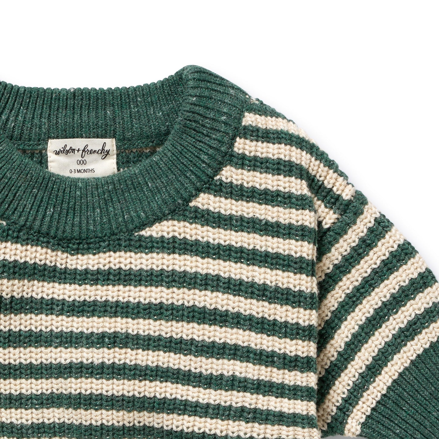 W&F Clover Organic Knitted Stripe Jumper