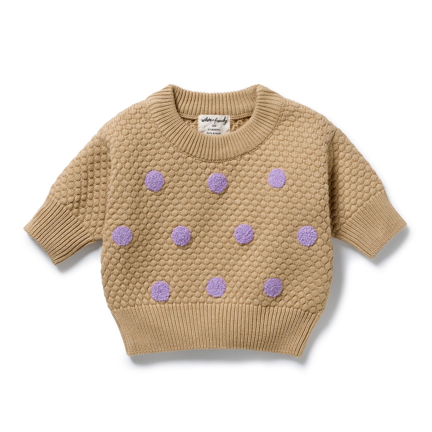 W&F Oat & Mulberry Organic Knitted Bauble Jumper