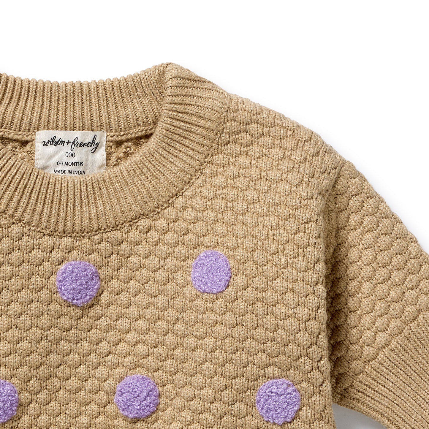 W&F Oat & Mulberry Organic Knitted Bauble Jumper