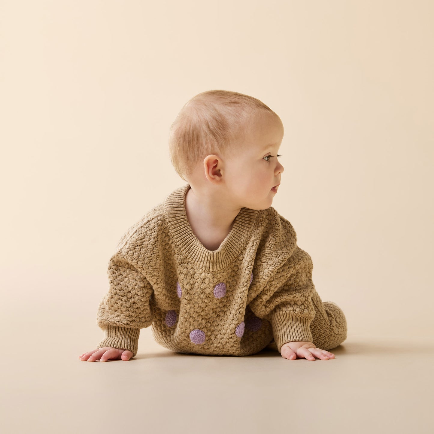 W&F Oat & Mulberry Organic Knitted Bauble Jumper