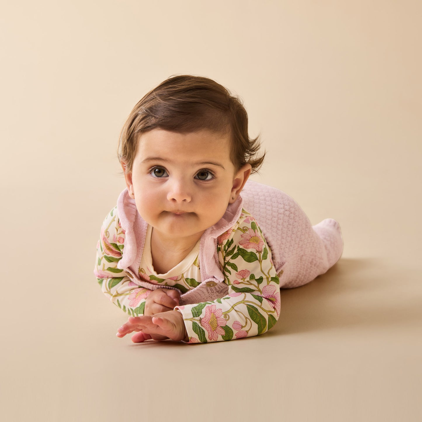 W&F Marshmellow Organic Knitted Bubble Ruffle Overall