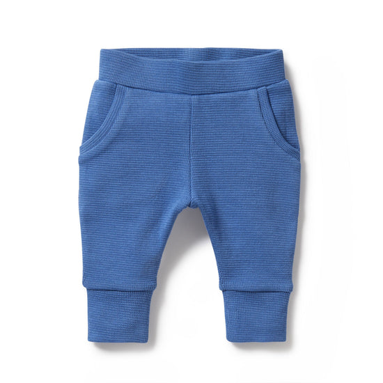 WF Brilliant Blue Organic Waffle Pant