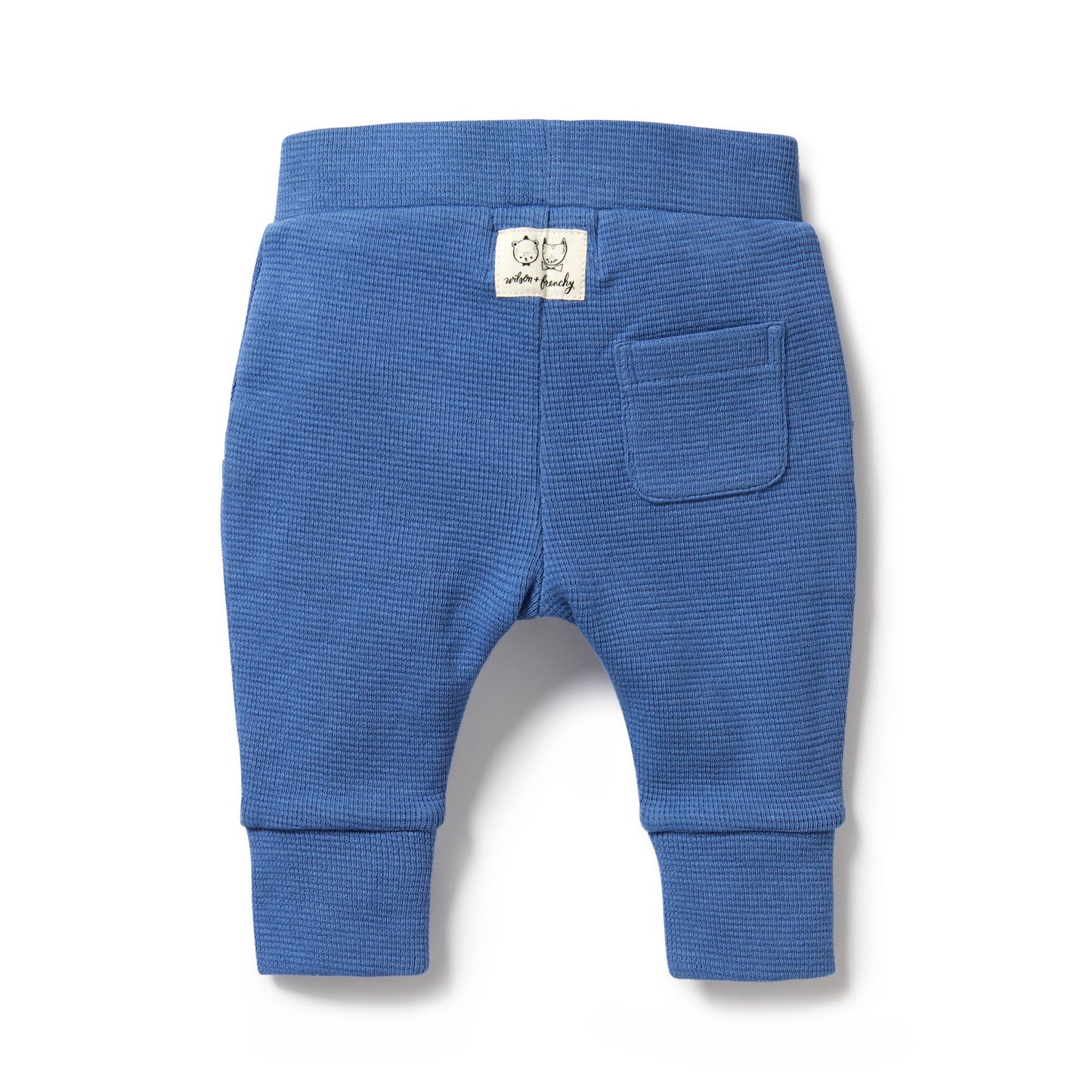 WF Brilliant Blue Organic Waffle Pant