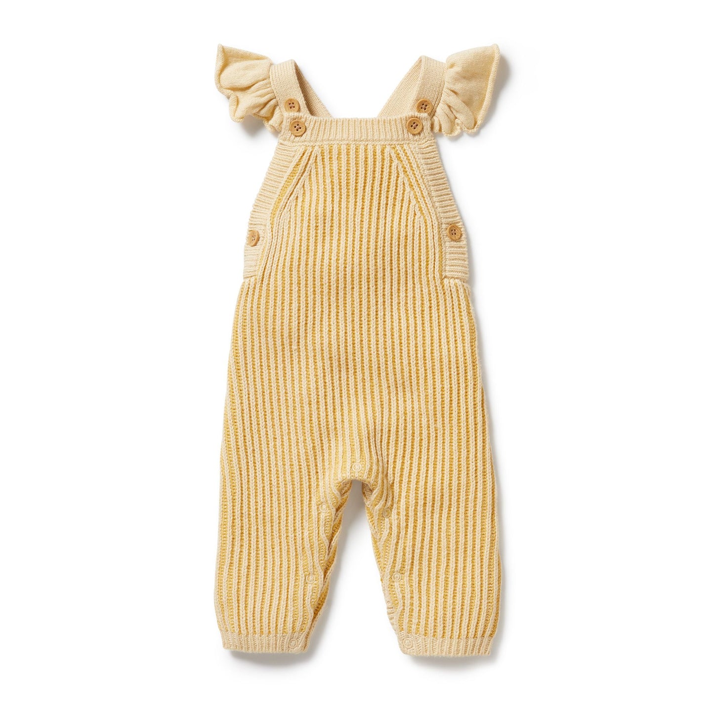 WF Dijon Knitted Ruffle Overall