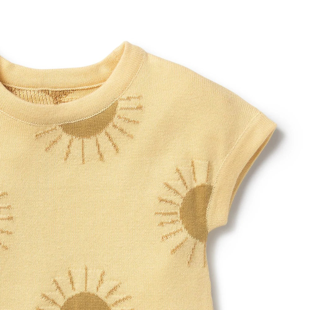 WF Organic Knitted Growsuit - Sunshine