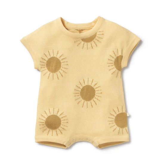 WF Organic Knitted Growsuit - Sunshine