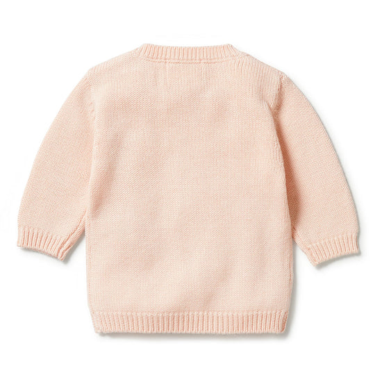 WF Knitted Mini Cable Jumper - Blush