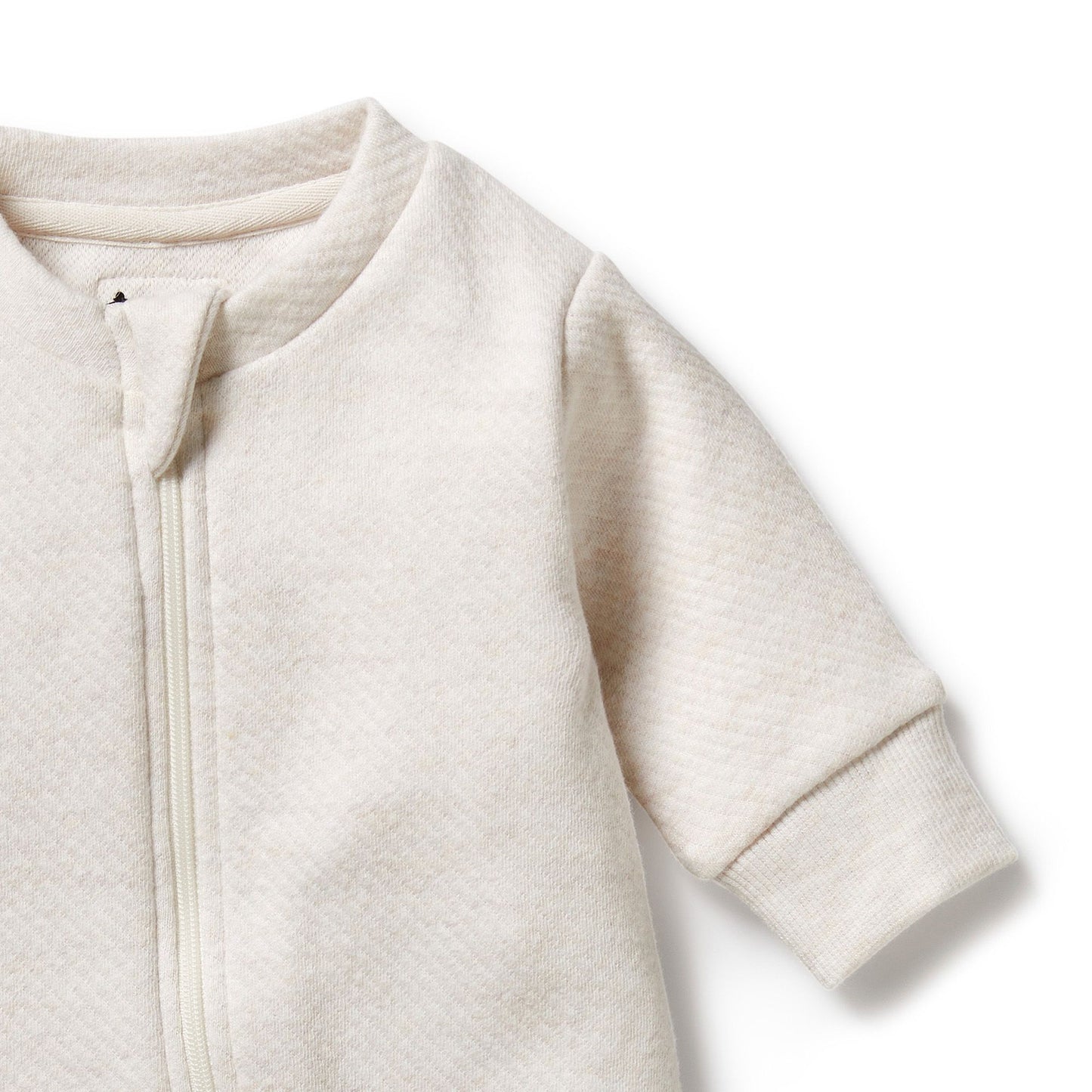 WF Oatmeal Organic Quilted Growsuit