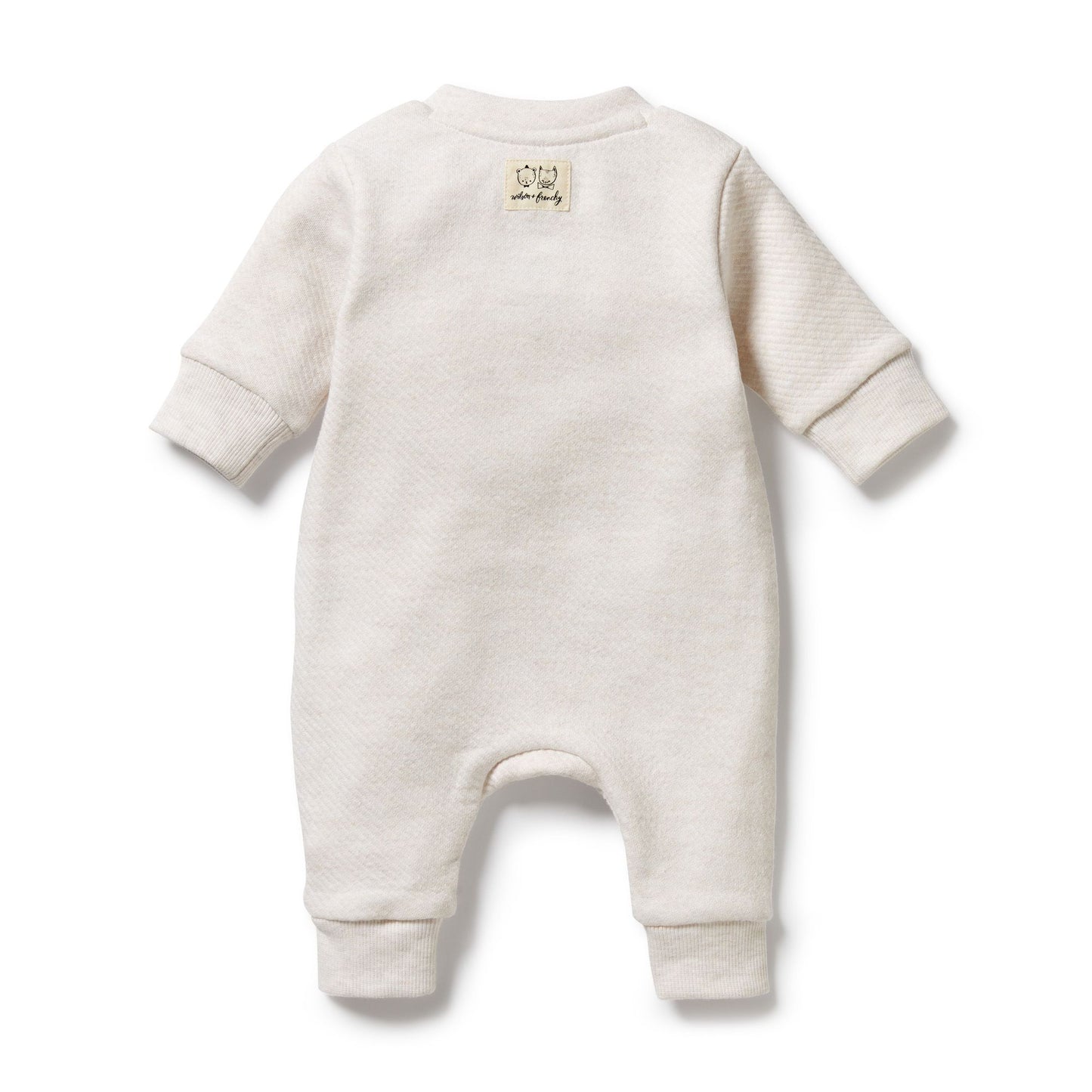 WF Oatmeal Organic Quilted Growsuit