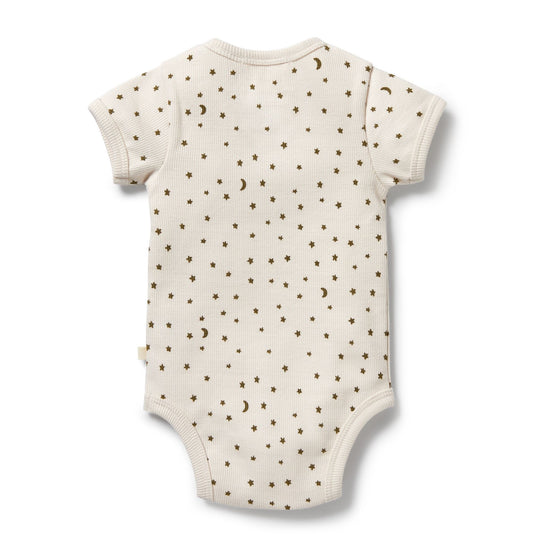 WF Organic Rib Henley Bodysuit - Chasing the Moon