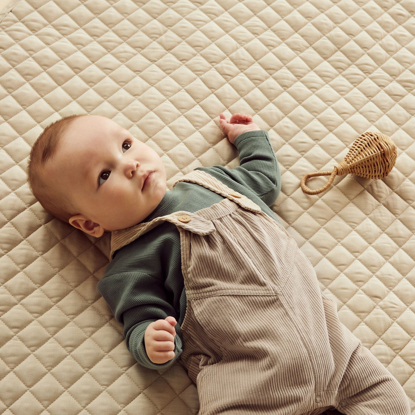 W&F Sand Organic Cord Overall