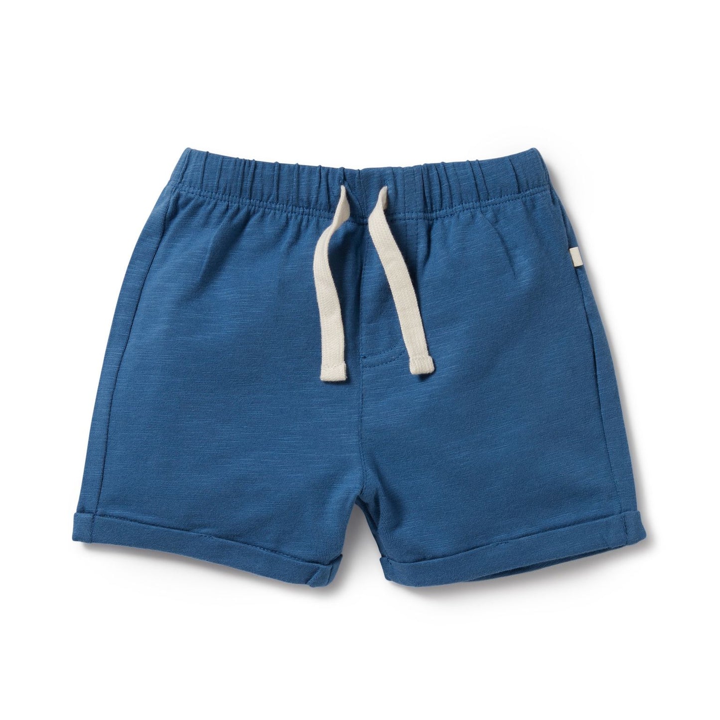 WF Organic Cotton Tie Front Short - Dark Blue