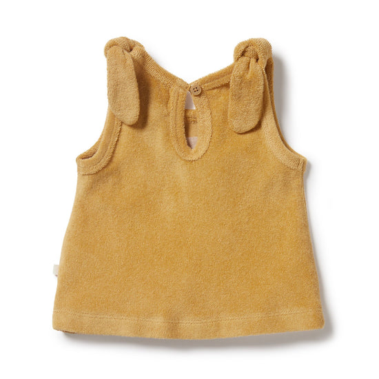 WF Organic Cotton Terry Towelling Singlet - Follow the Sun