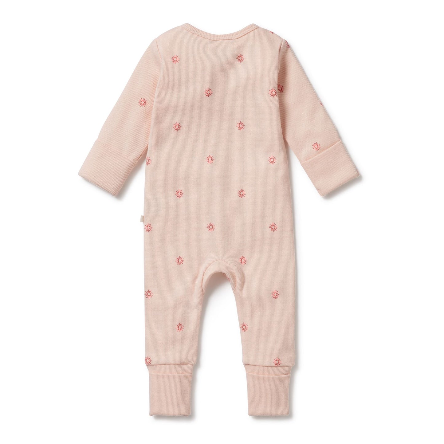 WF Org Rib Zipsuit with Feet - Petit Soleil