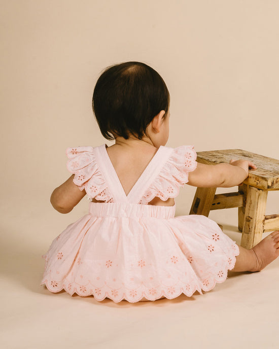 Bebe Tillie Broidery Layered Bodysuit - Peachy Pink