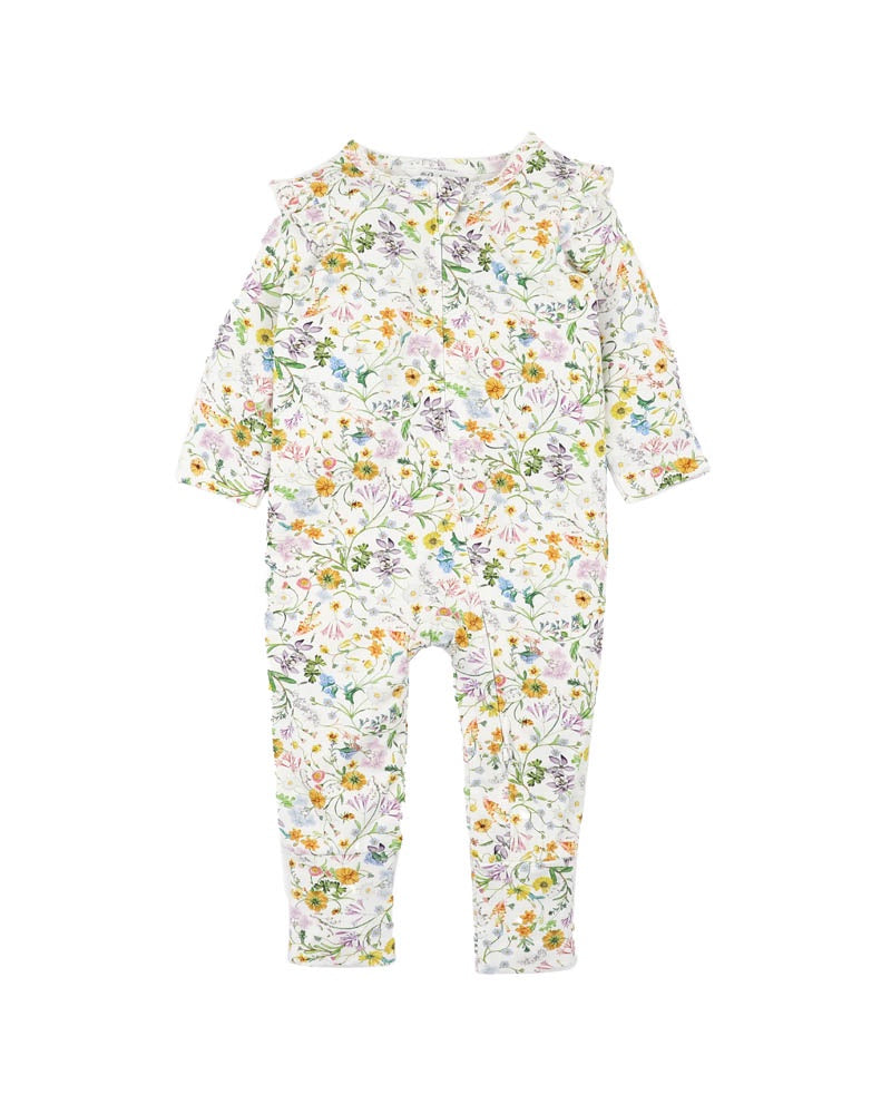 Bebe Zara Print LS Zipsuit