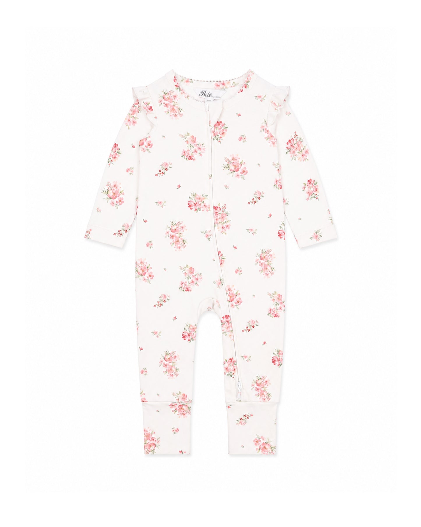 Bebe Chelsea Print Organic LS Zipsuit