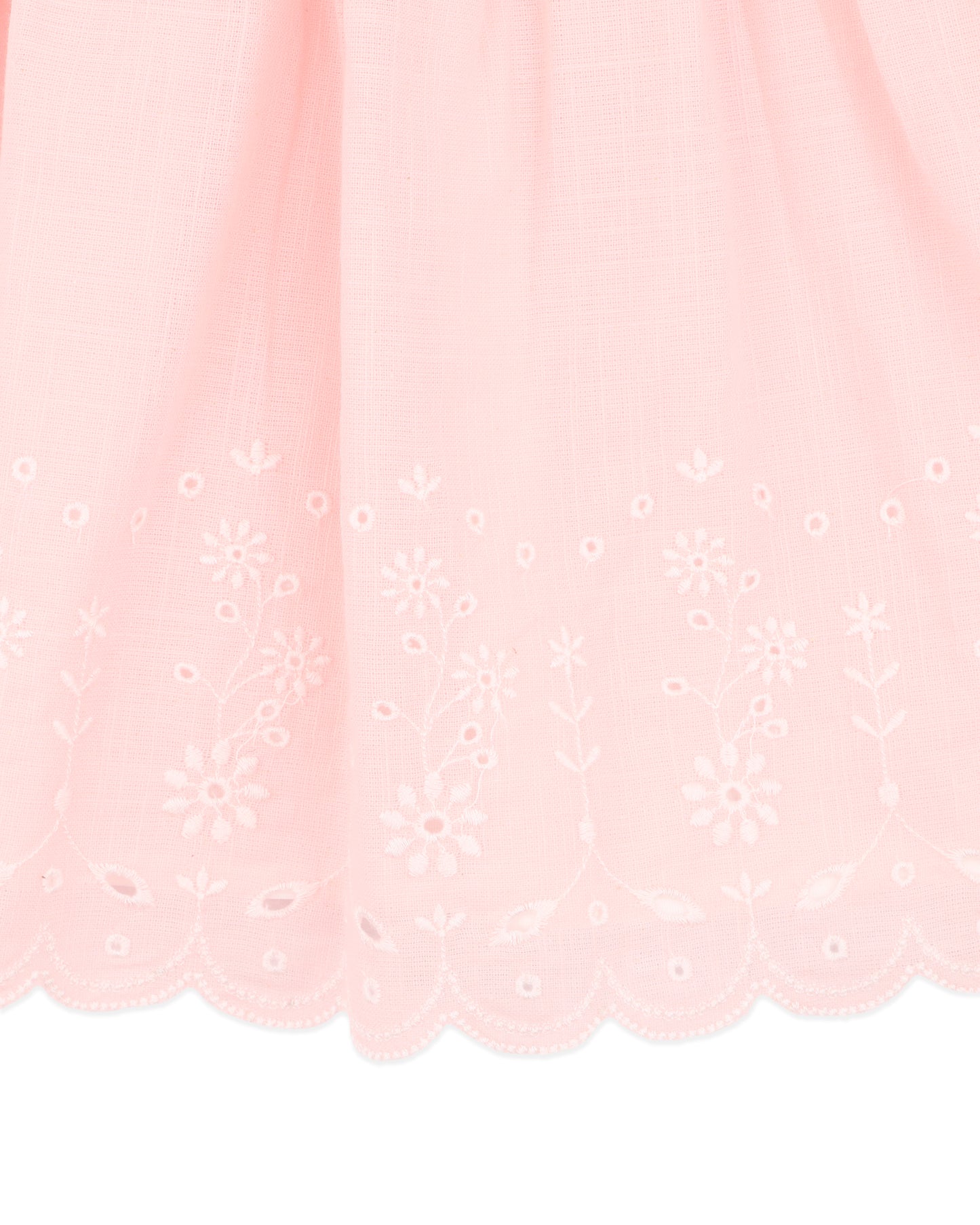 Bebe Chelsea Broderie Hem Dress - Pink