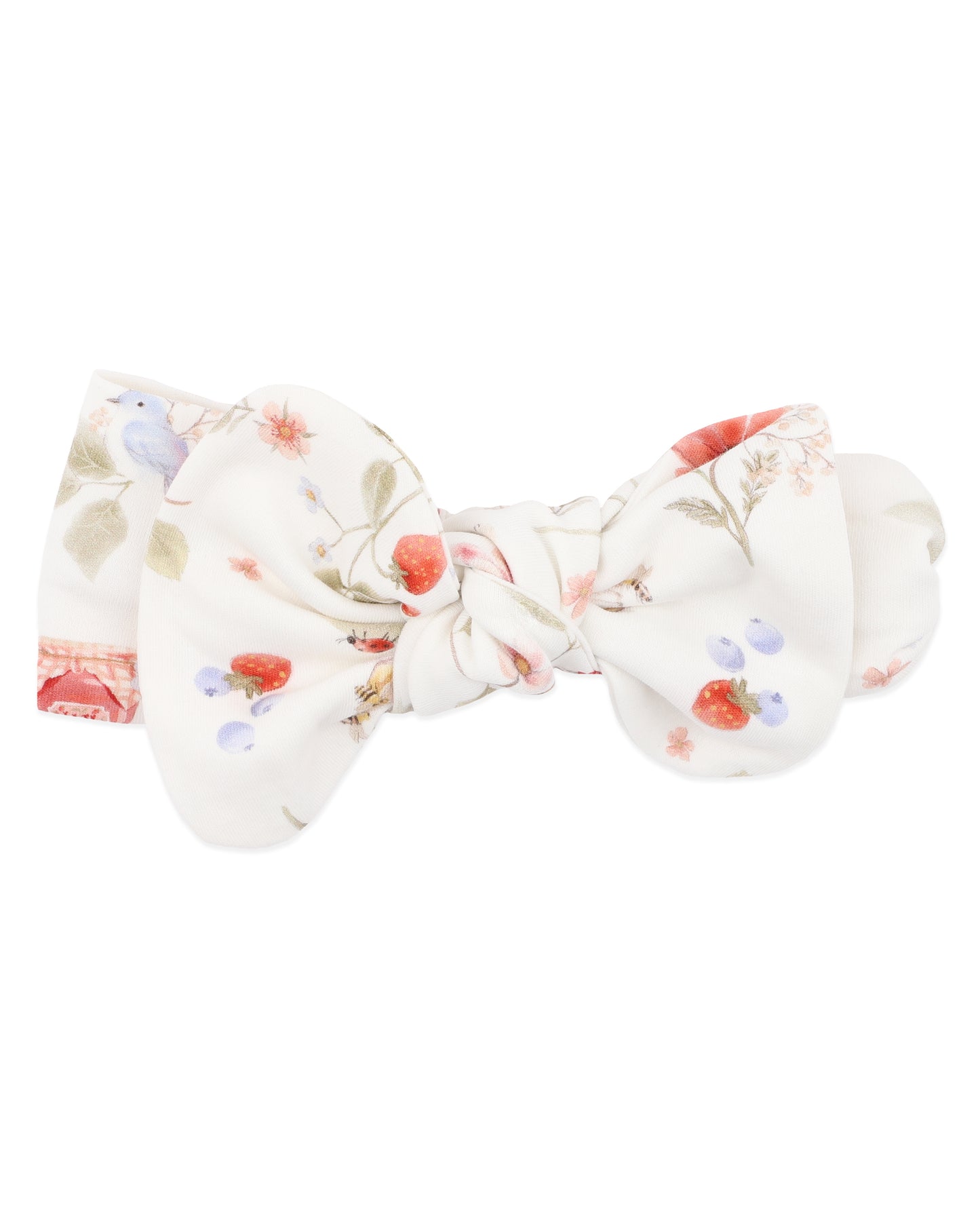 Bebe Poppy Print Organic Headband