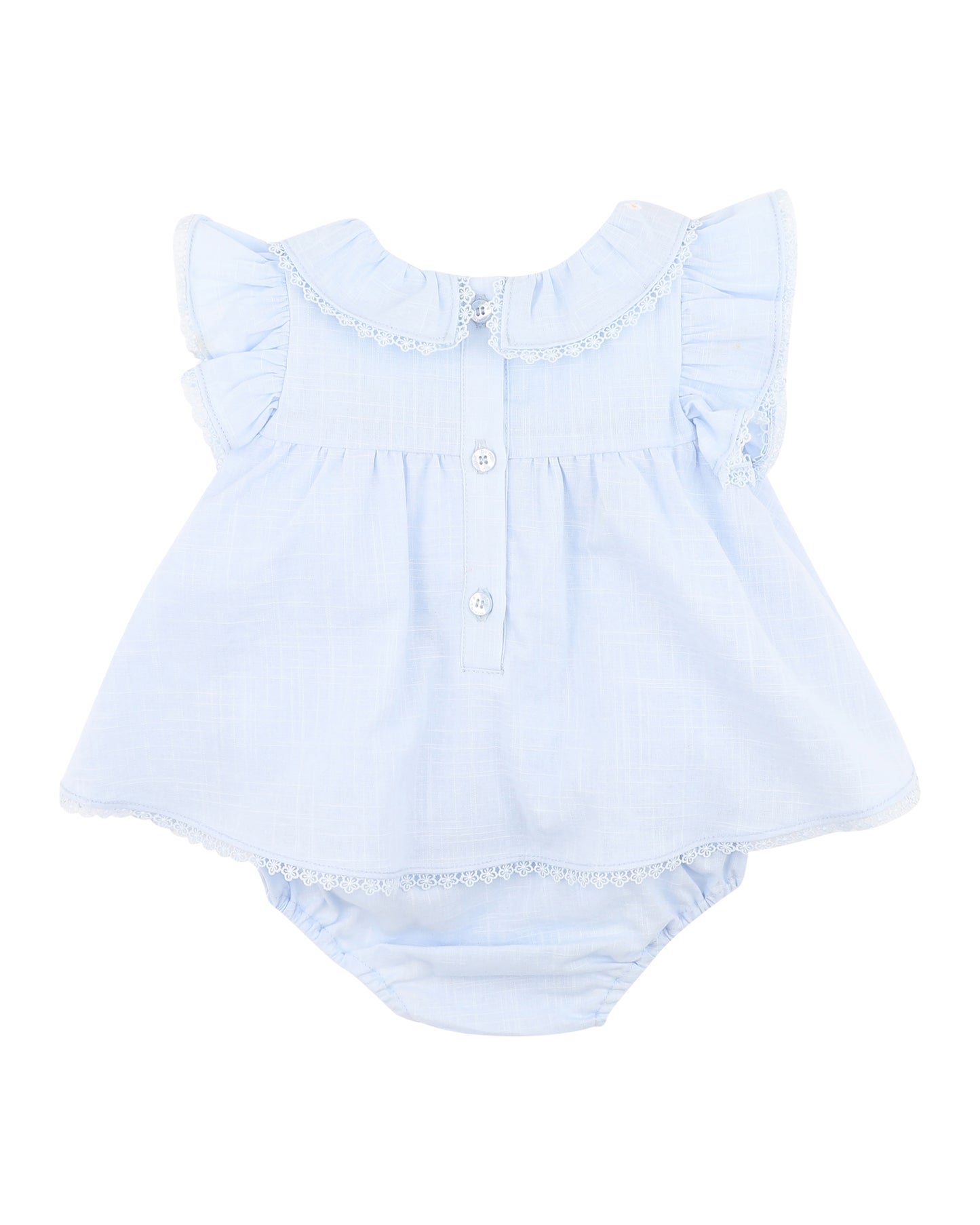 Bebe Poppy Bluebell Emb. Overlay Bodysuit