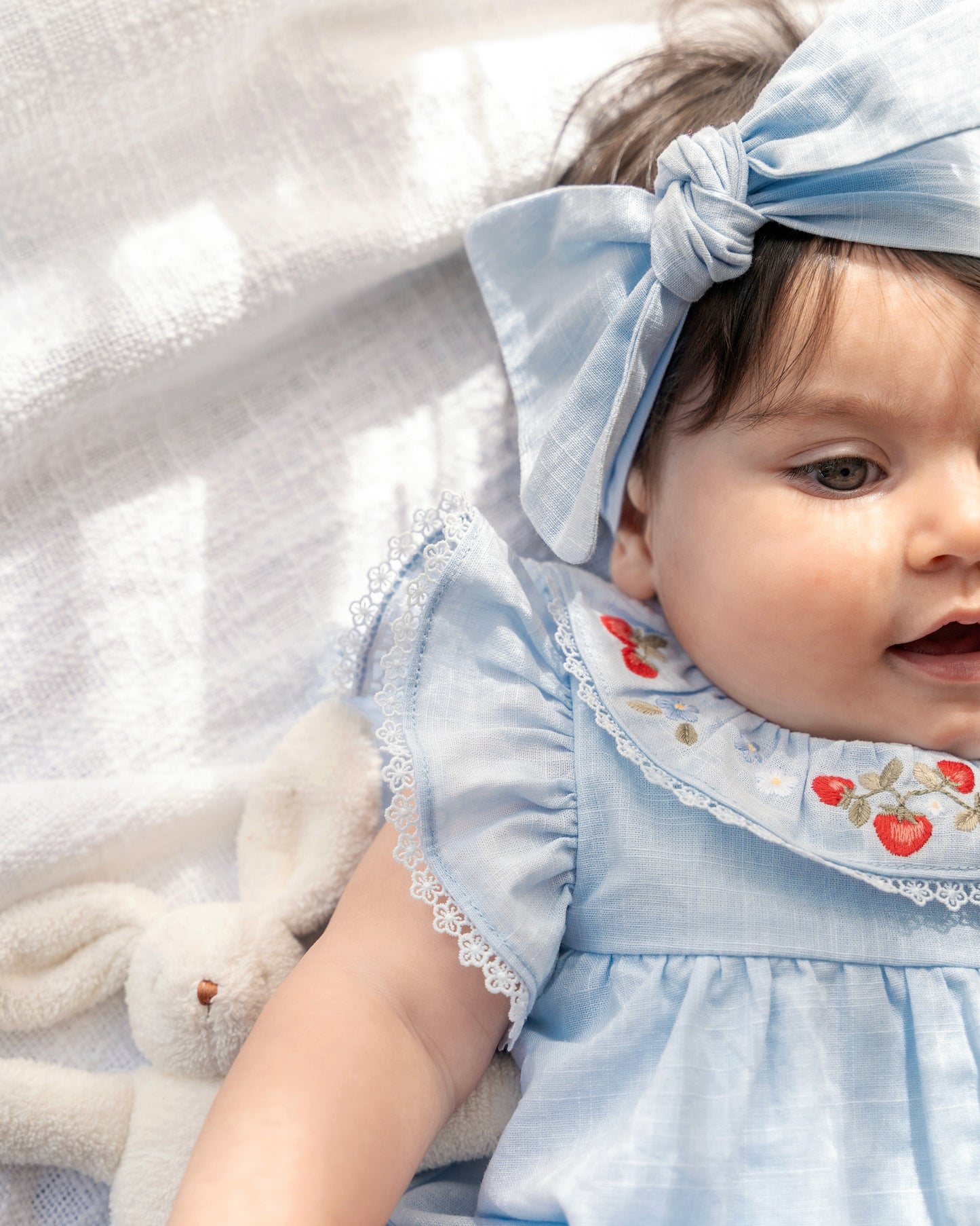 Bebe Poppy Bluebell Emb. Overlay Bodysuit