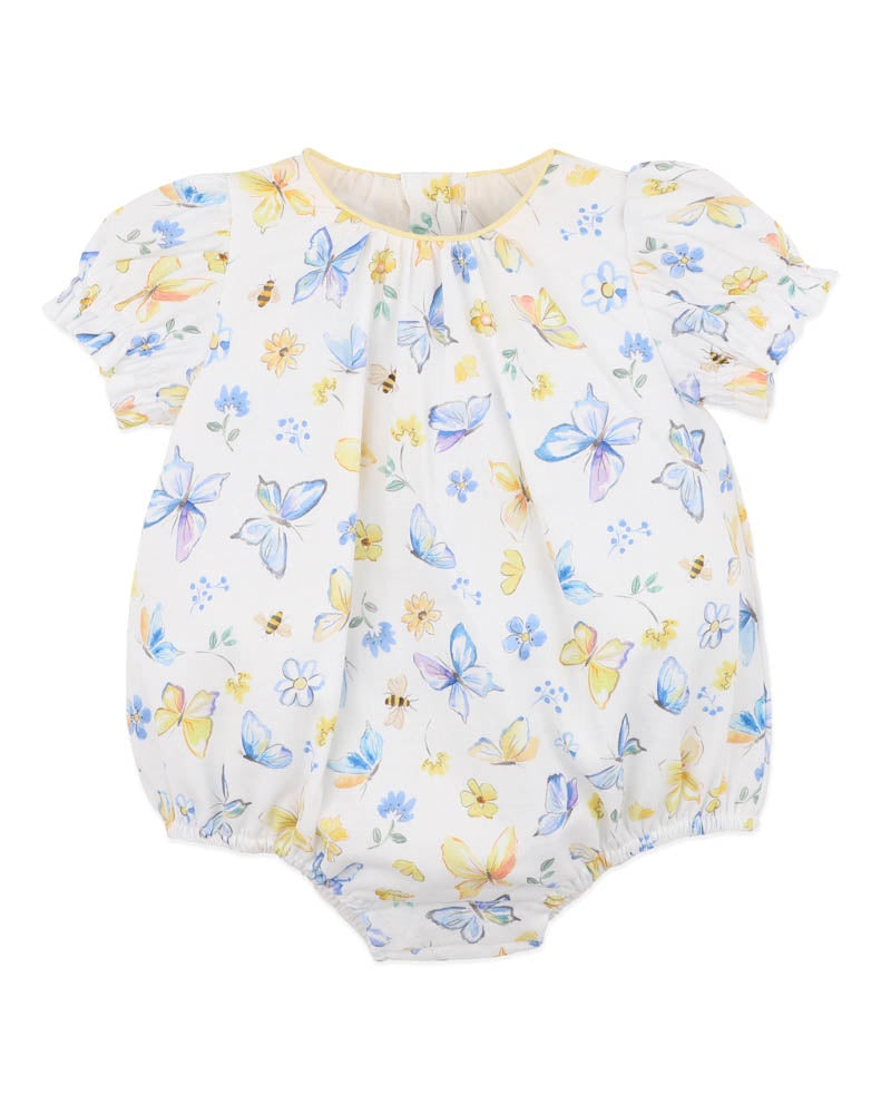 Bebe Libby SS Butterfly Print Romper