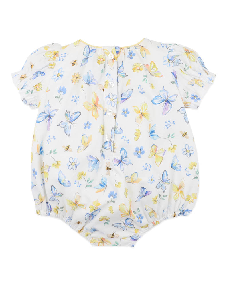Bebe Libby SS Butterfly Print Romper