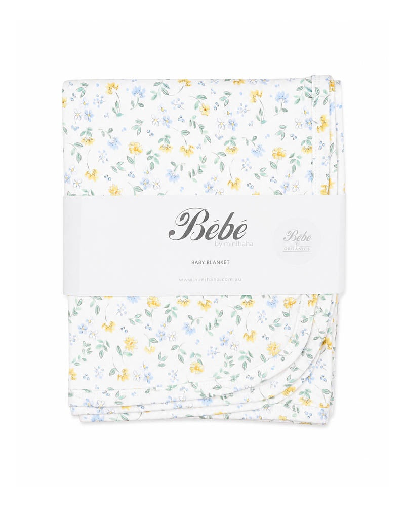 Bebe Libby Floral Print Organic Bunny Rug