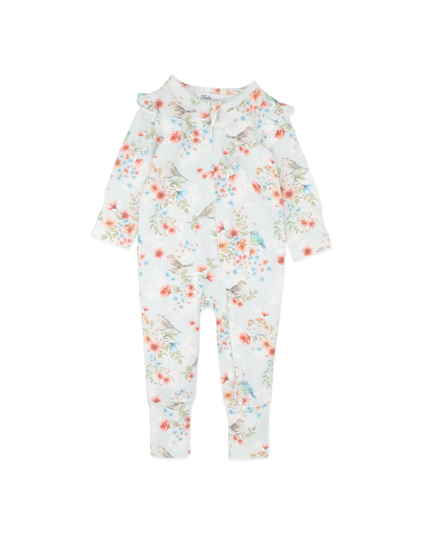Bebe Gemma Bird Organic LS Zipsuit