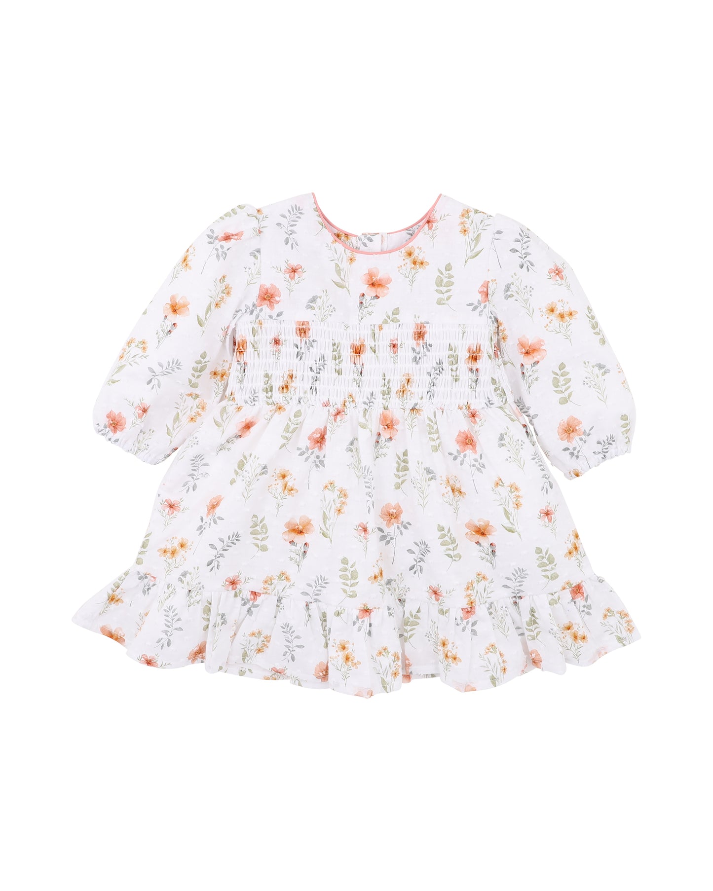Bebe Gemma Print Organic Shirred Dress