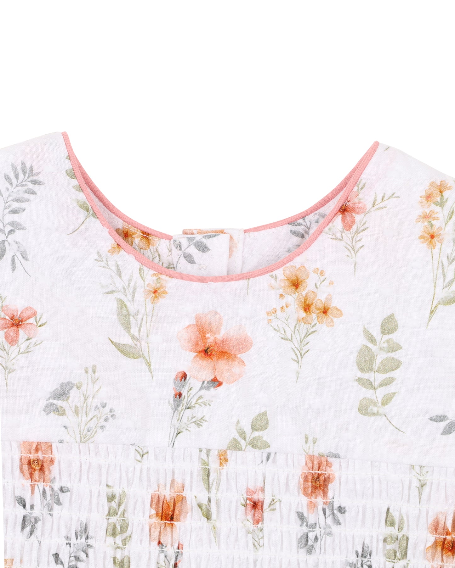 Bebe Gemma Print Organic Shirred Dress