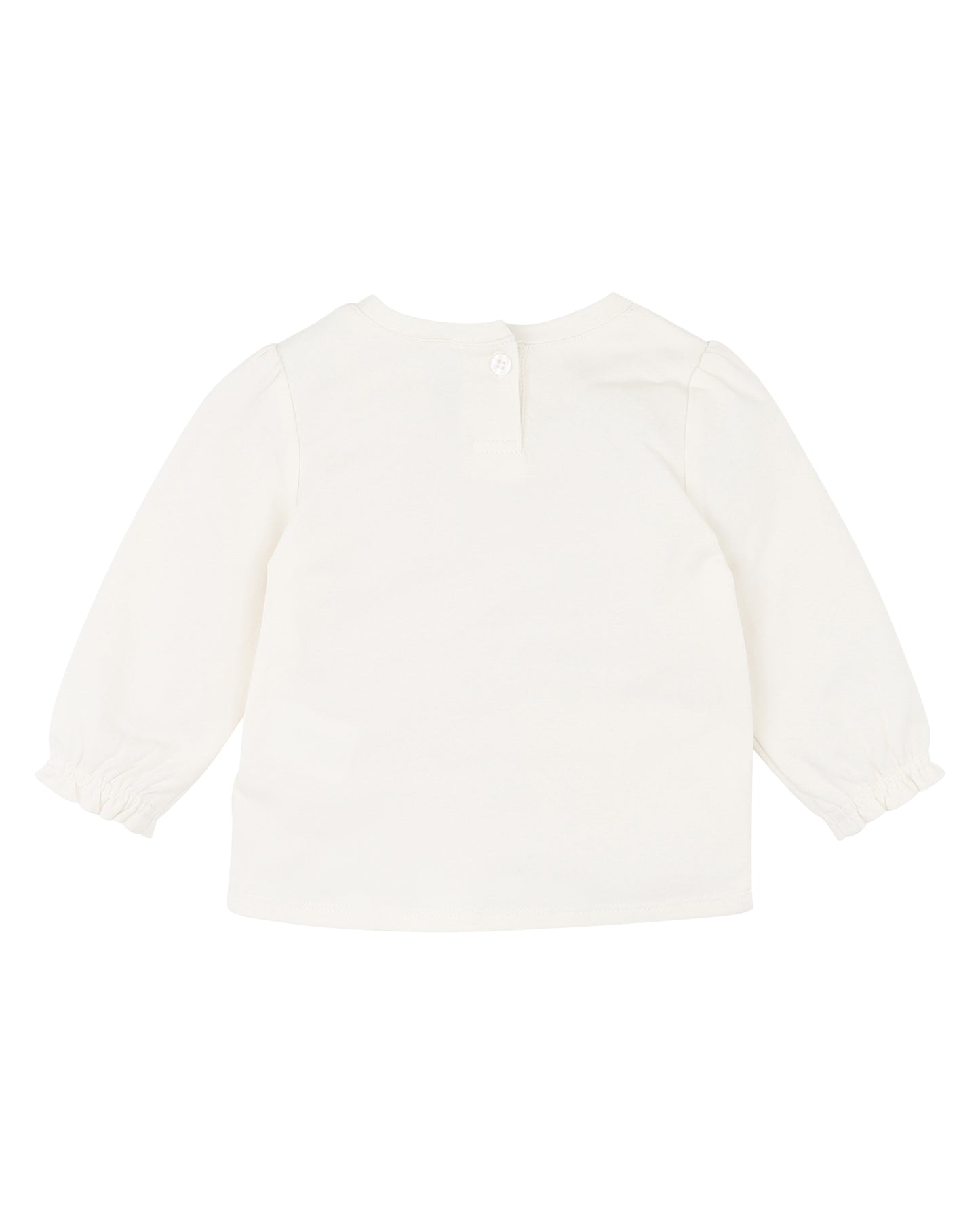 Bebe Fern Kitten Organic LS Tee - Snow