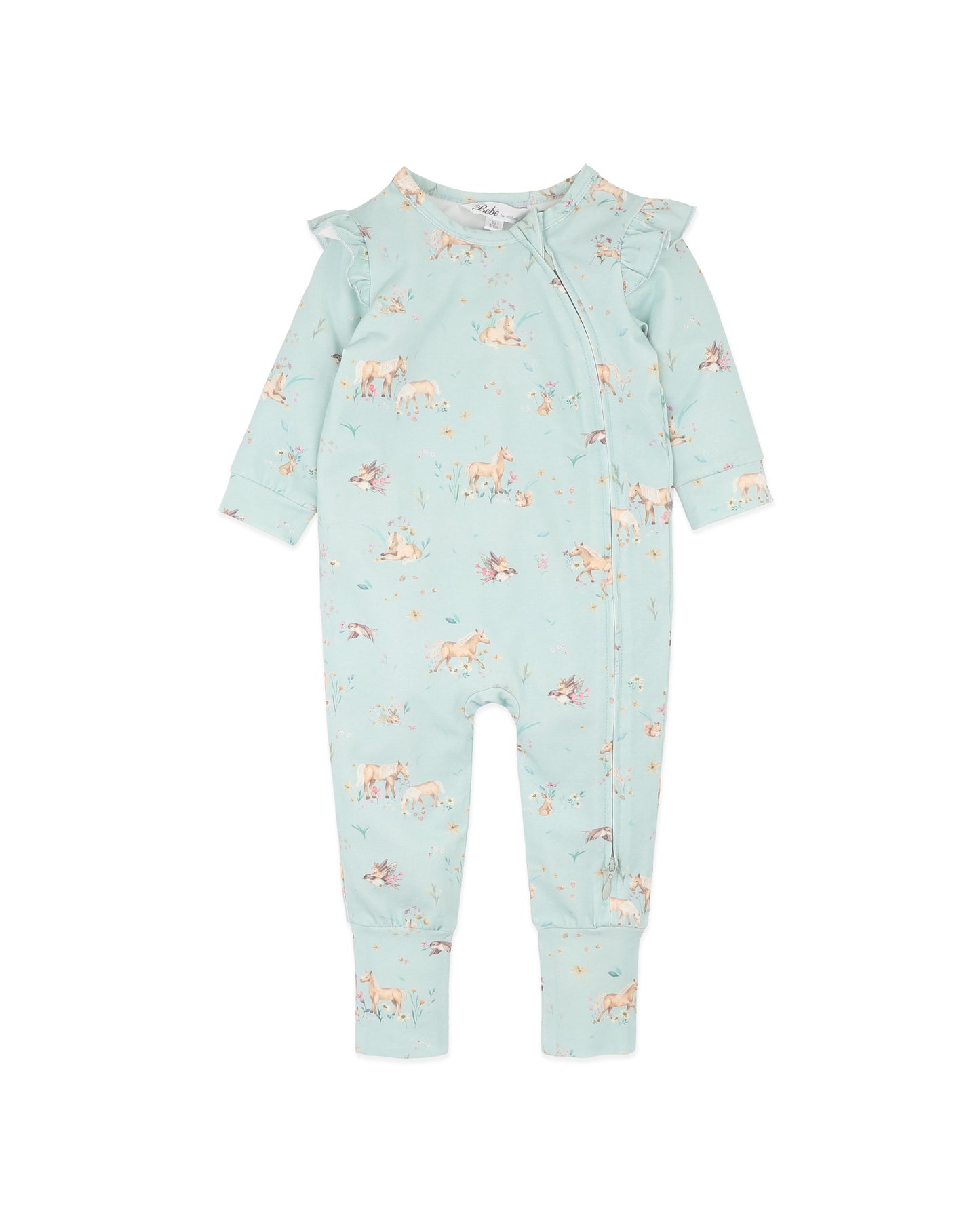 Bebe Winnie Print Organic LS Zipsuit