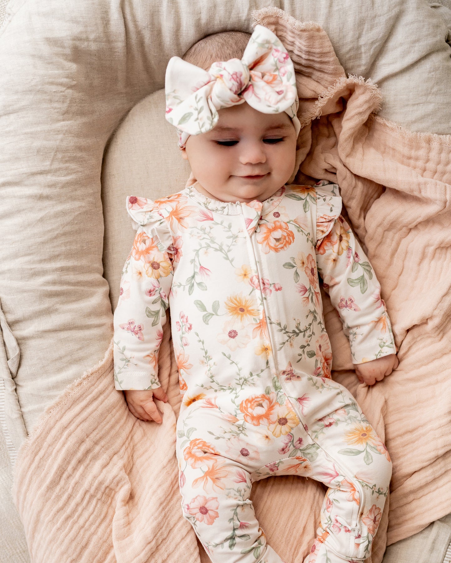 Bebe Emmy Print Organic LS Zipsuit